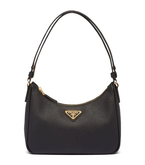 prada black leather shoulder bag old|saffiano leather shoulder bag Prada.